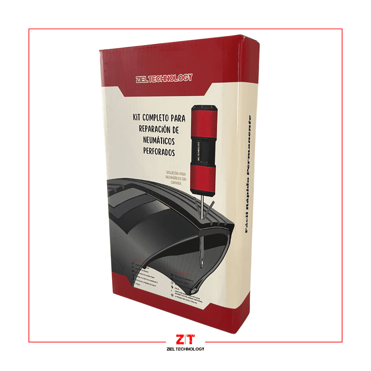 Kit de Reparación de Neumáticos compacto